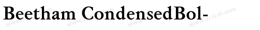 Beetham CondensedBol字体转换